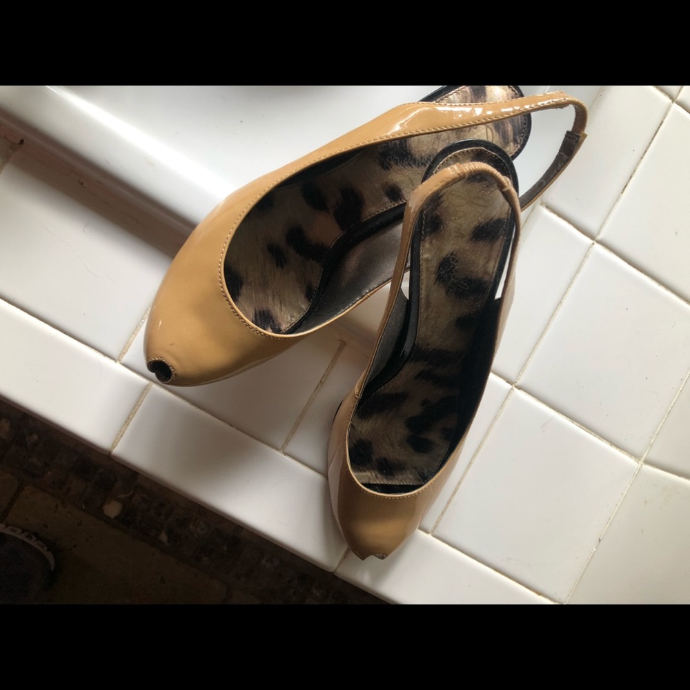 Sam Edelman kitten heel slingbacks.